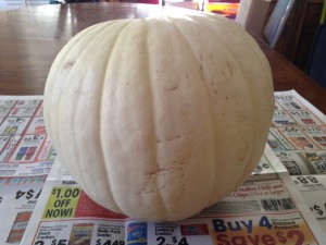 Melted Crayon Pumpkin Step 1